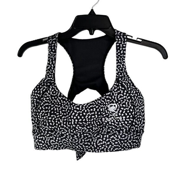 Healthy Precision Other - Healthy Precision Sports Bra women’s black & white workout racerback size large